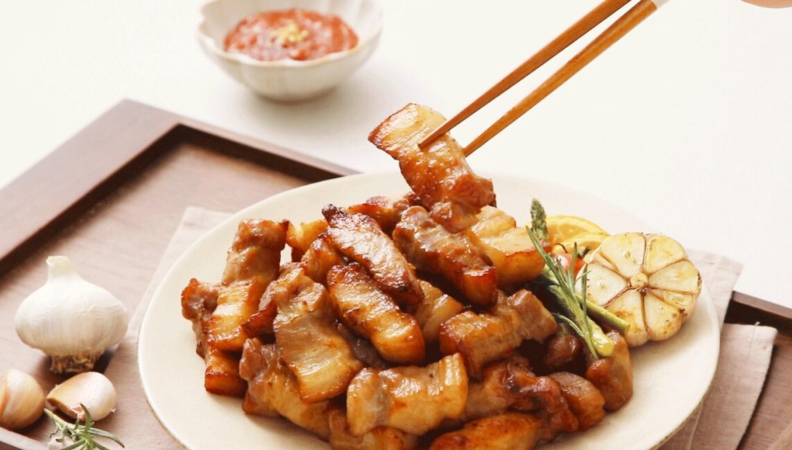 2분만에 완성되는 오븐삼겹구이
